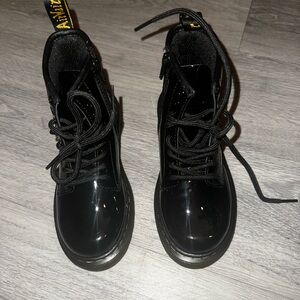 Dr. Martens Black Patent Leather Boots